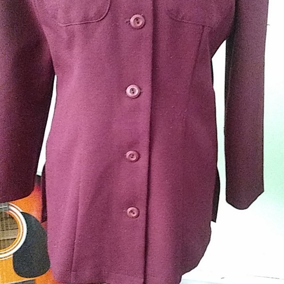 Burgandy blazer - Picture 3 of 5
